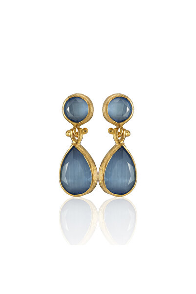 Design by Kadir Kadir Jewellery 22 Ayar Altın Kaplama Vintage Küpe -El İşçili...