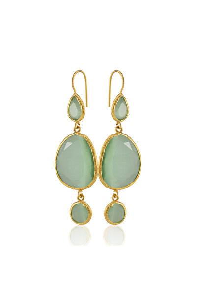 Design by Kadir Kadir Jewellery 22 Ayar Altına Kaplama Kadın Sallantılı Küpe ...