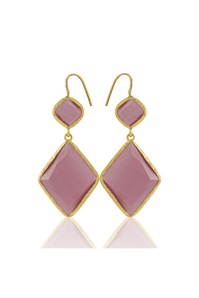 Design by Kadir Kadir Jewellery 22 Ayar Altın Kaplama Kadın Sallantılı Küpe -...