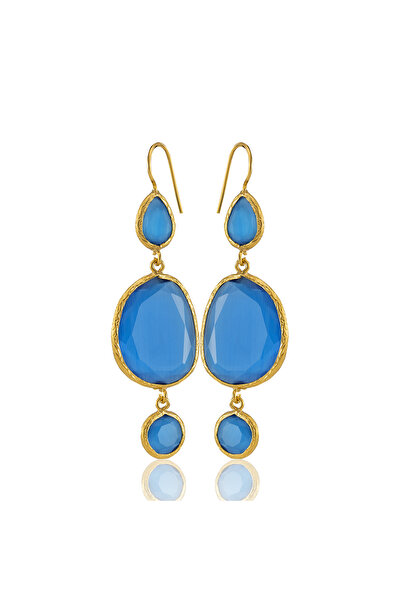 Design by Kadir Kadir Jewellery 22 Ayar Altına Kaplama Kadın Sallantılı Küpe ...