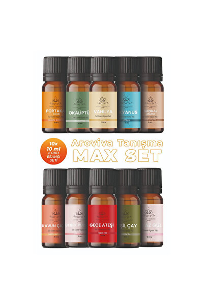 Aroviva Tanışma Koleksiyon Esansiyel Uçucu Koku Yağı Buhurdanlık Yağı Difüzör...