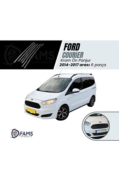 FAMS OTO AKSESUAR Tourneo Courier Krom Ön Panjur 6 Prç, 2014-2017 Paslanmaz Ç...