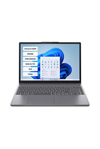 LENOVO IP3 83K100Q0TR-04 i5-13420H 16GB DDR5 512GB+256GB SSD WUXGA 15.3" IPS FreeDos