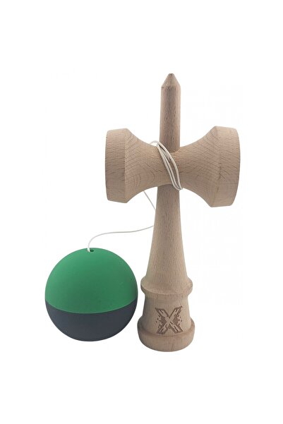 Bibilel Kids Kendama X Original, Professional, Bibilel Kids, 18 cm, Wooden, Green/Black