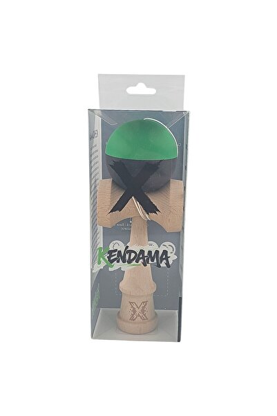 Bibilel Kids Kendama X Original, Professional, Bibilel Kids, 18 cm, Wooden, Green/Black
