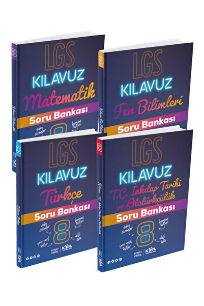 Kva Yayınları 2026 LGS 8. SINIF HAZIRLIK KORAY VAROL TÜRKÇE MATEMATİK FEN İNKILAP KILAVUZ SERİSİ SORU BANKASI
