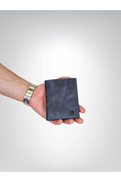 MFT Leather Design GLORIA Справжня шкіра Чоловічий гаманець Синій (1421)