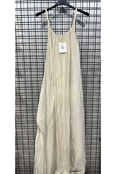 MADE İN ITALY Italian Silk Dress with Inner Lining and Straps