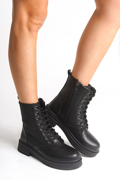 Riccon Loraliania Kadın Postal Bot 0012010 Siyah Cilt