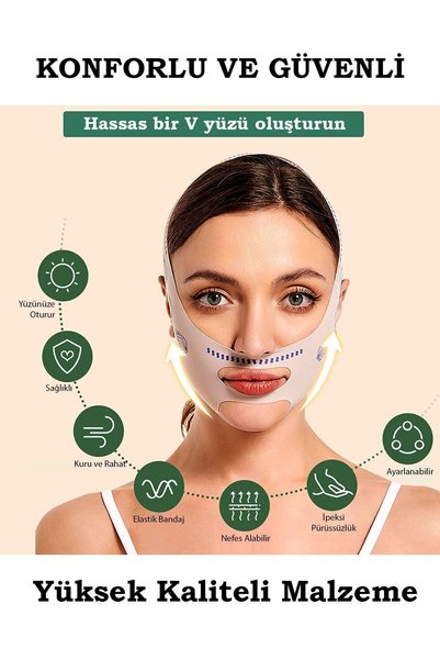 Onomo Fit Face, Chin, Neck Shaping Lifting Firming Band Day and Night Use