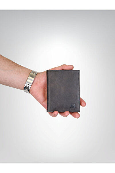 MFT Leather Design GLORIA Справжня шкіра Чоловічий гаманець Антрацит (1421)