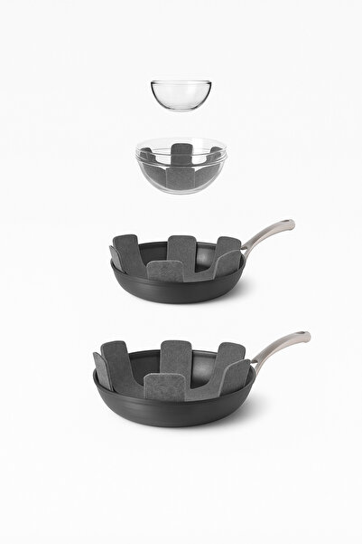 Special Action 9 Adet Kalın Tava,Tencere Ve Bor Cam Koruyucu Düzenleyici Çizd...