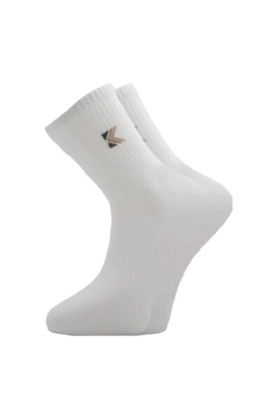 KARDEŞLER ÇORAP Men's Half Socks Tennis College Black Color Cotton Solid Socks 4 Pack