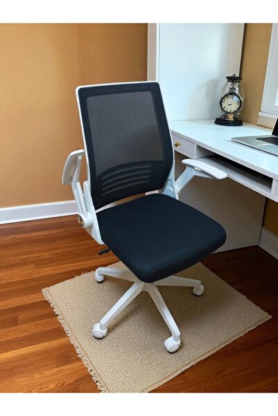 YAĞMUR OFİS Fileli Çalışma Koltuğu MONTAJLI Hazır Kollu Ofis Sandalyesi Büro ...