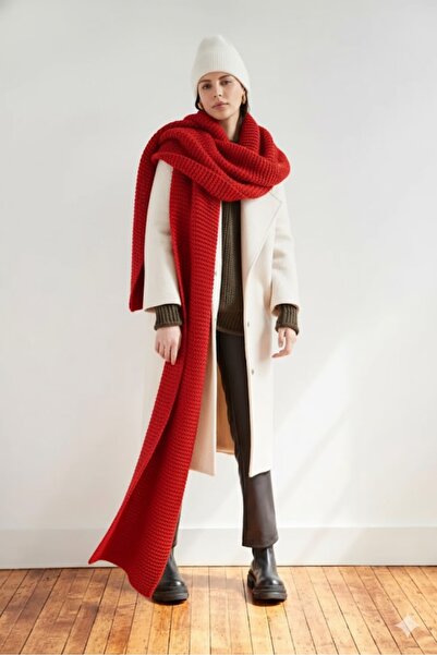 Sheilar Lings Örgü Triko Atkı Kaşkol