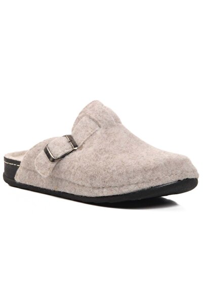 Kocamanlar Ayakkabı Bento K-9548 Home Slippers Orthopedic Women's Slippers Beige