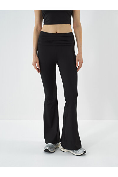 Xint Kadın Siyah Esnek Dokulu Slim Fit Tayt