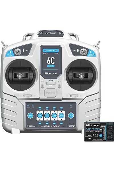 Robocombo Microzone MC6C Mini 2.4GHZ 6 Kanal Alıcı-Verici Drone Kumandası