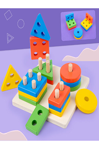 a v d a 17 قطعة من الأشكال الهندسية لعبة بولتاك لتنسيق حركة اليد والعين