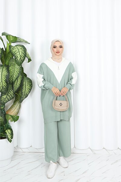 NİSUM MODA بدلة تريكو بتفاصيل رائعة