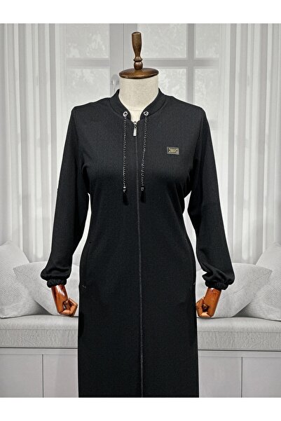 HESNA Women's Daylight Chenille Embroidered Quality Seasonal Overcoat