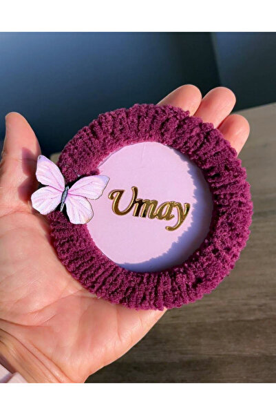 Xbedi Kız Bebek Mor Magnet , Figürlü Magnet ,Bebek Doğum Hediyelik 10 adet