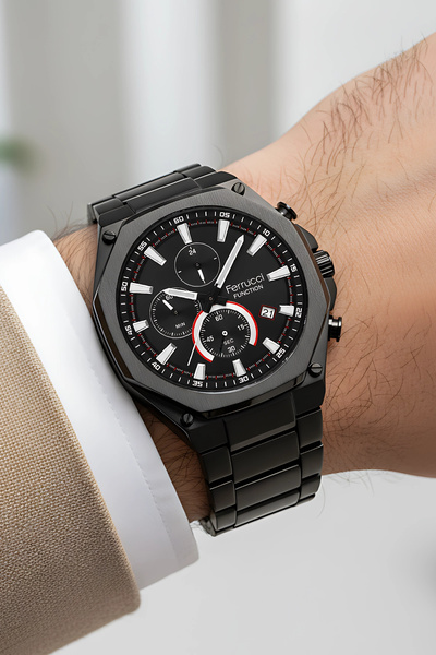 Ferrucci Function Erkek Kol Saati Çelik Kordon Çelik Kasa 3 ATM Suya Dayanıklılık zmfer046
