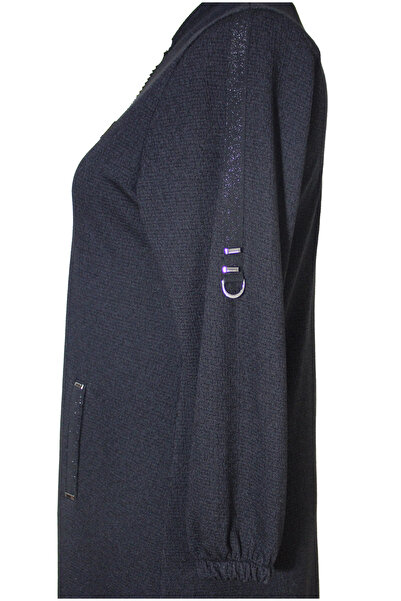 HESNA Women's Daylight Chenille Embroidered Quality Seasonal Overcoat