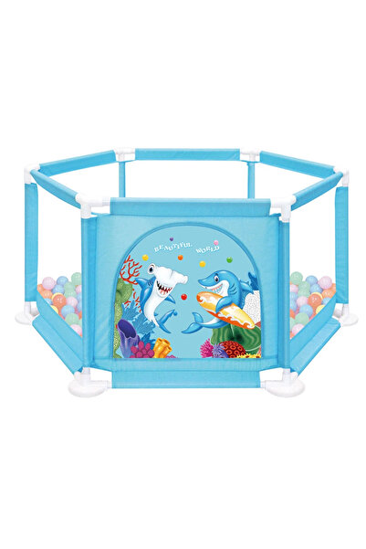 Toyska Tarc pentru Bebelusi cu 60 de bile multicolore incluse Enonedear, 135 ...