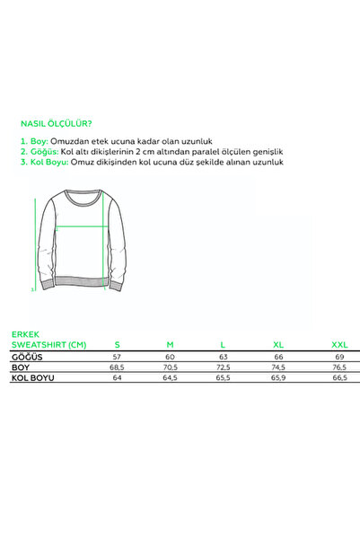 THERECOLOR Round Neck Green Men's Sweatshirt Organic Cotton