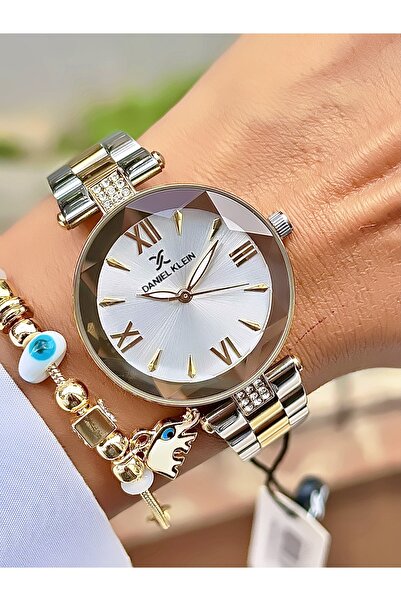 Daniel Klein Steel Cord Waterproof Women Wrist Watch