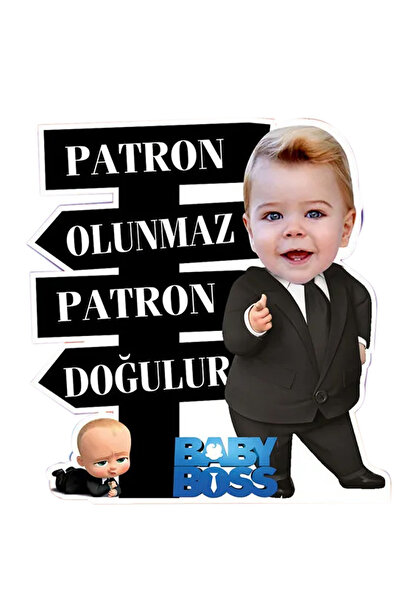 Xbedi Patronn Bebekk Doğum Günü Ayaklı Pano - 40 Cm