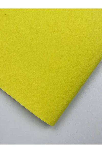 toptankece Sarı Kalın Keçe 2 Mm Kalınlığında, 100x100 Cm Ebatlarında, Hobi Keçe