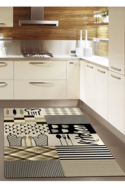 Ardizayn Kitchen Yazılı, Ince, Organik Pamuk Dokuma Tabanlı, Antialerjik Yıka...