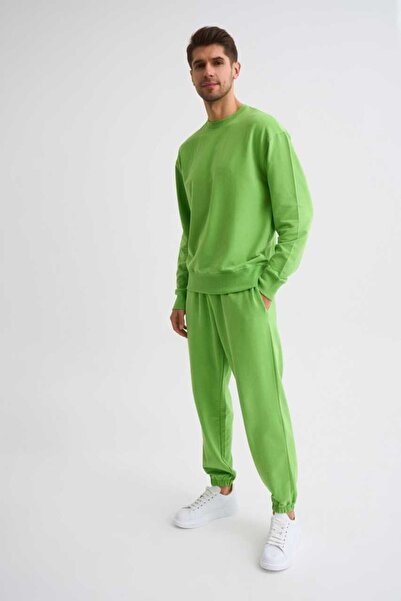 THERECOLOR Organic Men's Sweatpants with Pockets - Green