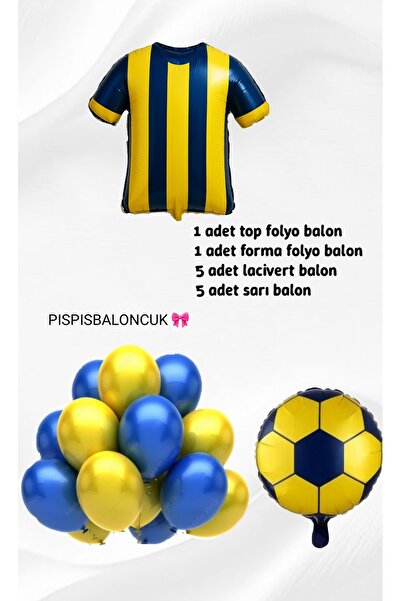 Genel Markalar Fenerbahçe Temalı Balon Seti – Sarı Lacivert Balon ve Parti Süsleri, Doğum Günü ve Maç Kutlamaları