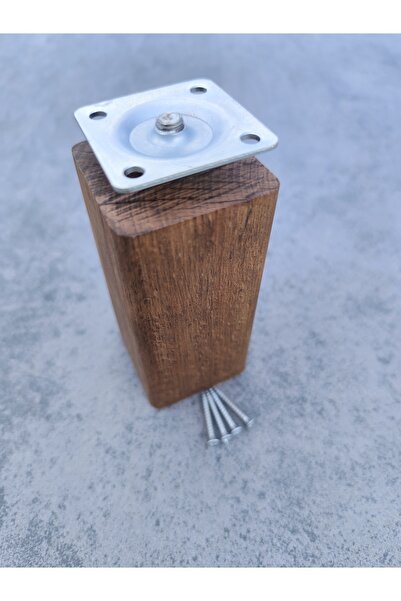 Wholewood Picior din lemn pentru canapea Noptiera Comoda Mobila Picior rotunjit M8 cu șuruburi 10 Cm Picior din lemn masiv