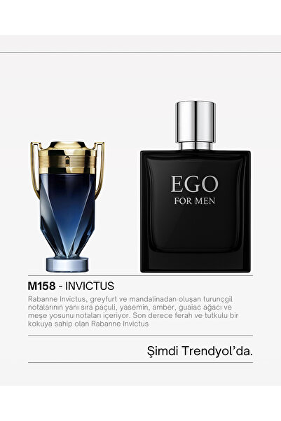 homeartplus M158 - Ego 50 ml ( INVECTUS ) Delux Kalite Erkek Parfüm