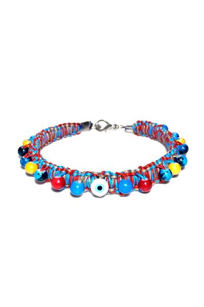 She Sells Kuçiko Multicolored Bead and Charm Detailed Dog Necklace