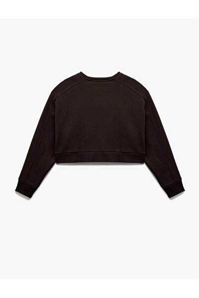 Koton Суитшърт с дълъг ръкав и кръгло деколте с принт