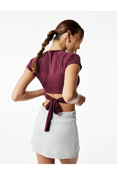 Koton Αθλητικό μπλουζάκι με κοντό μανίκι με λεπτή εφαρμογή