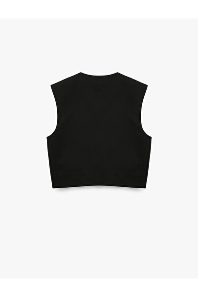 Koton Sleeveless Crew Neck Vest with Metal Accessories