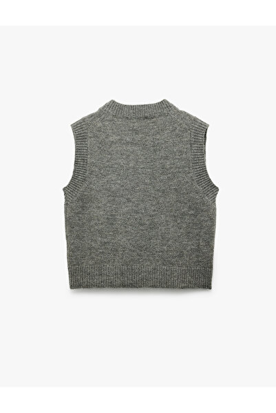 Koton V Yaka Kolsuz Triko Süveter