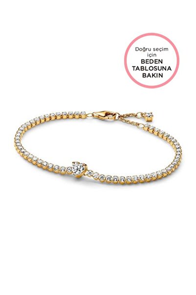 Pandora Işıltılı Kalp Tenis Bilekliği