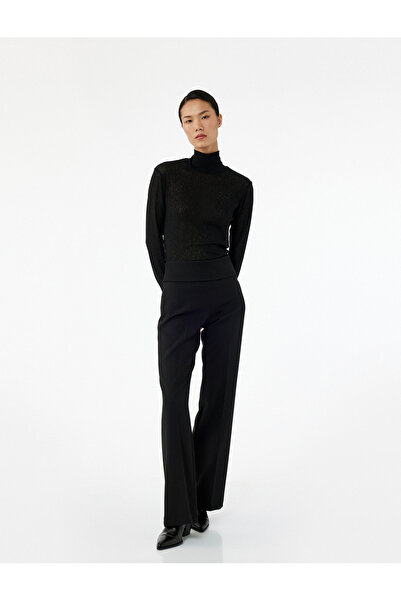 Koton Pantaloni slim cu talie pliată și picioare spaniole