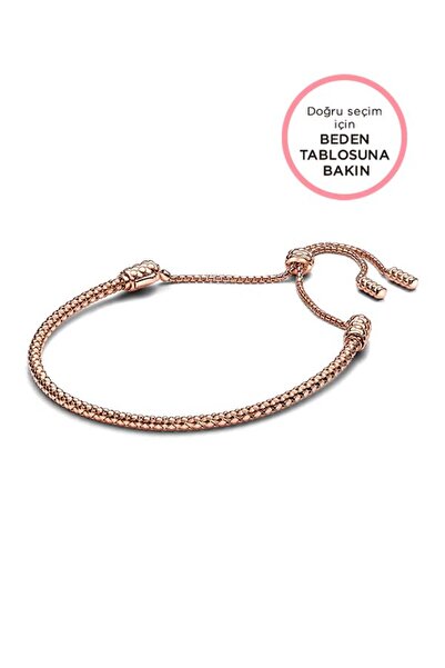 Pandora Trok Örgülü Zincir Ayarlanabilir Bileklik