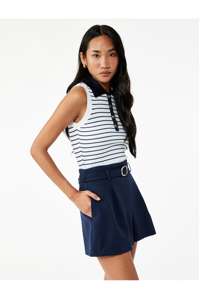 Koton Pile Detaylı Kemer Detaylı Mini Şort