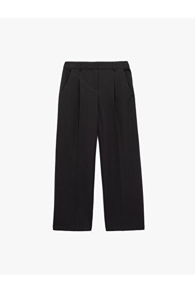Koton Cepli Pile Detaylı Yüksek Bel Palazzo Pantolon