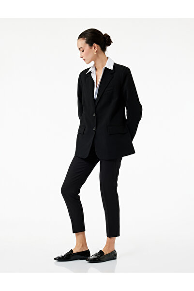 Koton Yüksek Bel Slim Fit Cigarette Kumaş Pantolon