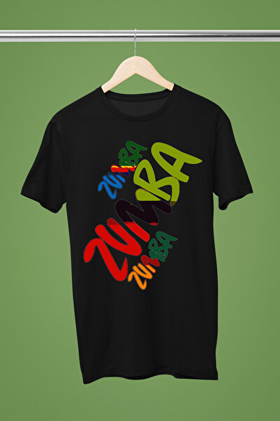 MAGORS I LOVE ZUMBA DANS BASKILI BİSİKLET YAKA PAMUKLU KISA KOLLU REGULAR KALIP KADIN TSHIRT